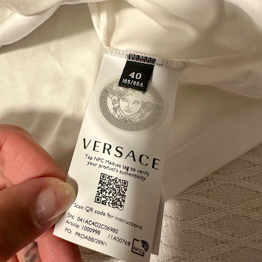 Versace White Sleeveless Tank Top - Picture 2 of 4